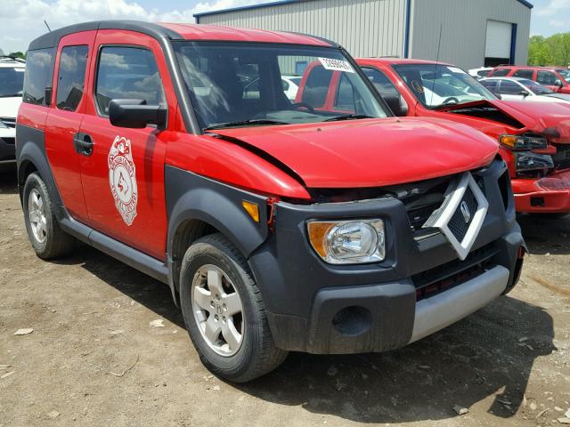 5J6YH18635L017157 - 2005 HONDA ELEMENT EX RED photo 1