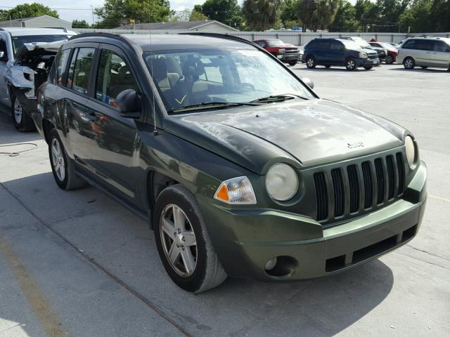 1J8FT47W27D414279 - 2007 JEEP COMPASS GREEN photo 1