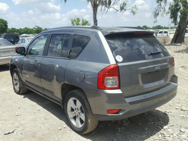 1C4NJCBA6CD540458 - 2012 JEEP COMPASS SP CHARCOAL photo 3