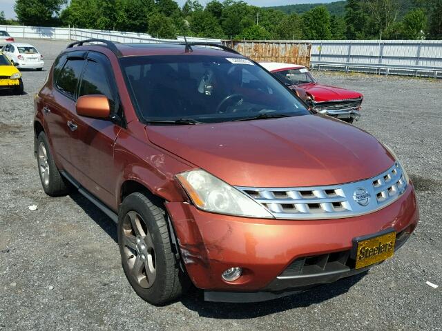 JN8AZ08W73W200883 - 2003 NISSAN MURANO SL ORANGE photo 1