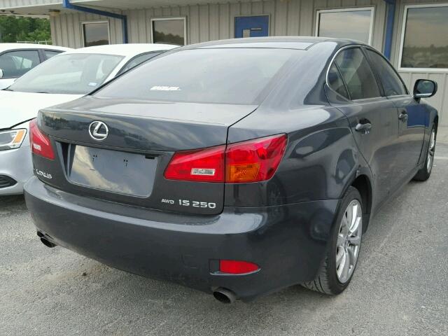 JTHCK262362008195 - 2006 LEXUS IS250 AWD GRAY photo 4