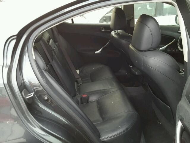 JTHCK262362008195 - 2006 LEXUS IS250 AWD GRAY photo 6