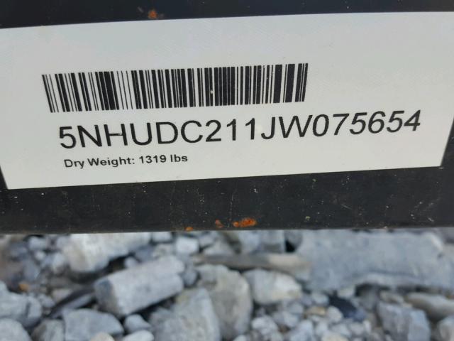 5NHUDC211JW075654 - 2018 UTILITY TRAILER BLACK photo 10