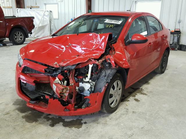 1G1JA5SH3F4130169 - 2015 CHEVROLET SONIC LS 红色 照片 2