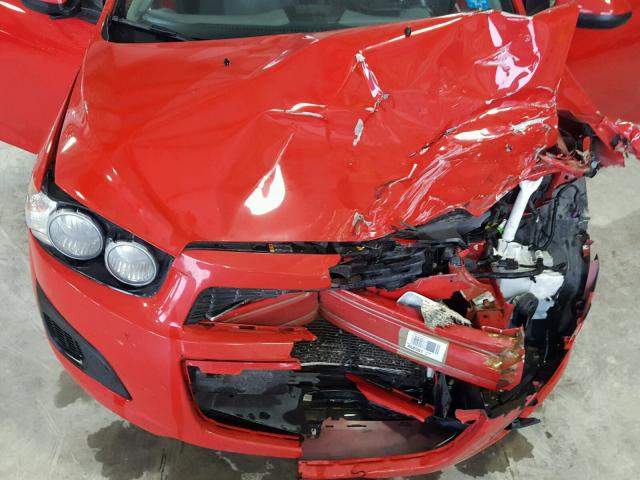 1G1JA5SH3F4130169 - 2015 CHEVROLET SONIC LS 红色 照片 7