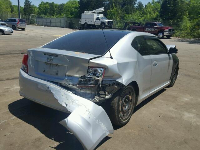 JTKJF5C79D3064964 - 2013 TOYOTA SCION TC 银色 照片 4