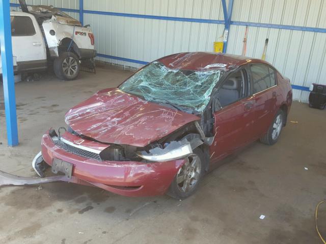 1G8AG52F74Z202165 - 2004 SATURN ION LEVEL MAROON photo 2