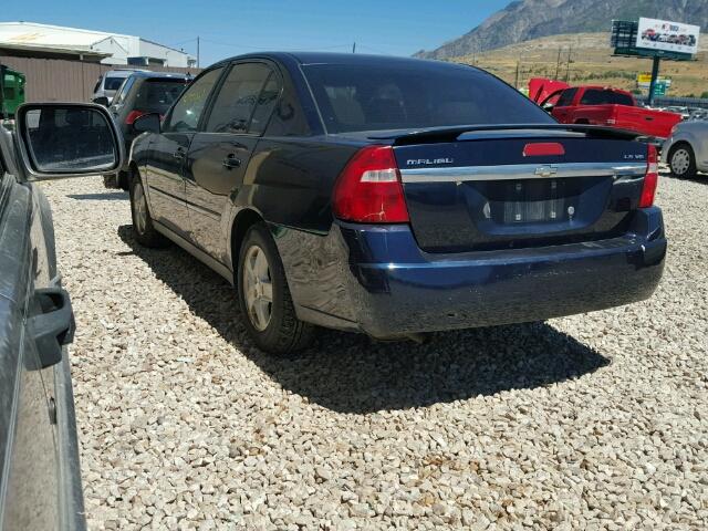 1G1ZT528X5F278691 - 2005 CHEVROLET MALIBU LS 蓝色 照片 3