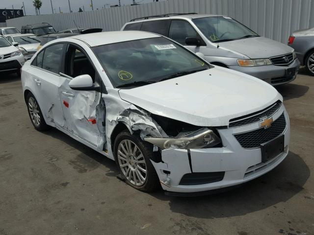 1G1PK5S97B7298065 - 2011 CHEVROLET CRUZE ECO WHITE photo 1