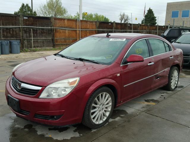 1G8ZV57778F137187 - 2008 SATURN AURA XR BURGUNDY photo 2