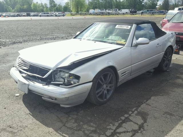 WDBFA68FXXF186817 - 1999 MERCEDES-BENZ SL 500 SILVER photo 2