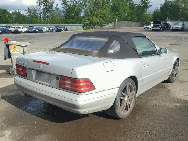 WDBFA68FXXF186817 - 1999 MERCEDES-BENZ SL 500 SILVER photo 4