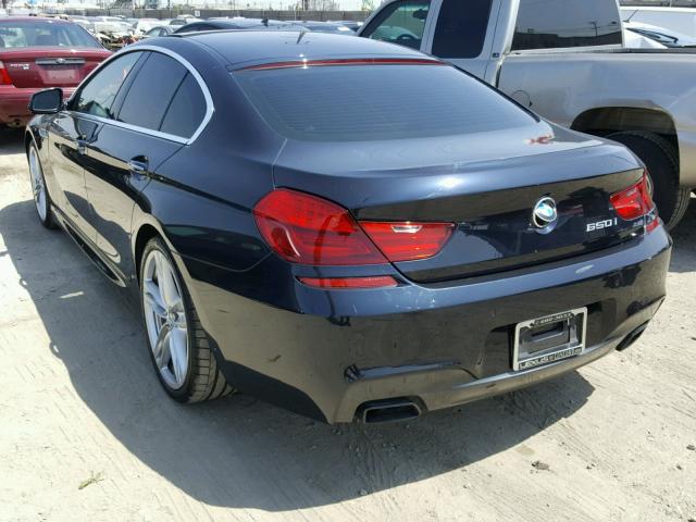 WBA6B2C5XDDG66515 - 2013 BMW 650 I Mavi foto 3