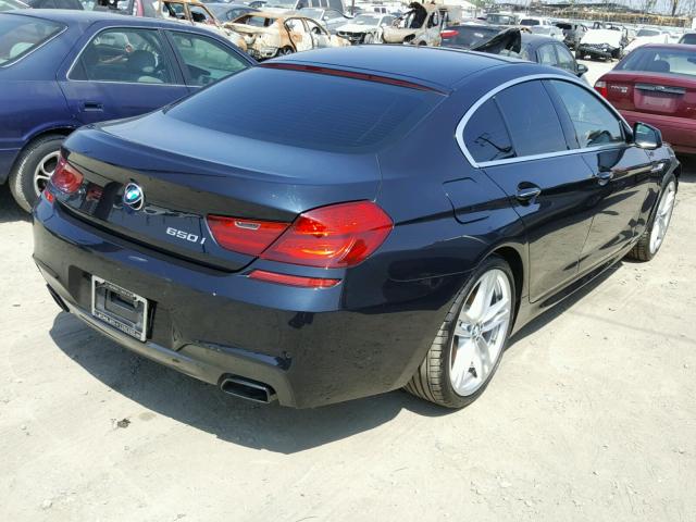 WBA6B2C5XDDG66515 - 2013 BMW 650 I Mavi foto 4