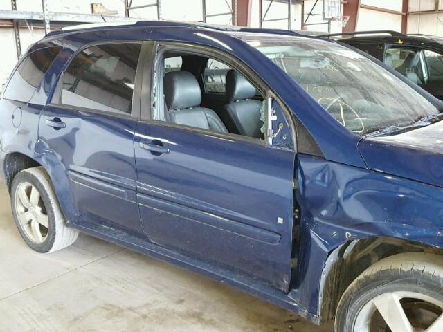 2CNDL037586292468 - 2008 CHEVROLET EQUINOX SP BLUE photo 9