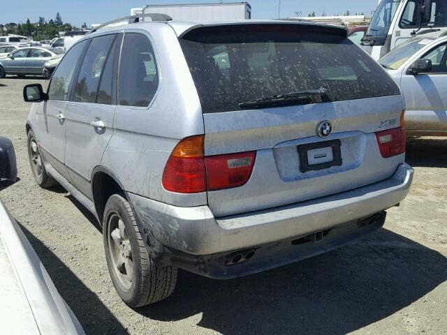 5UXFB33543LH42919 - 2003 BMW X5 4.4I GRAY photo 3