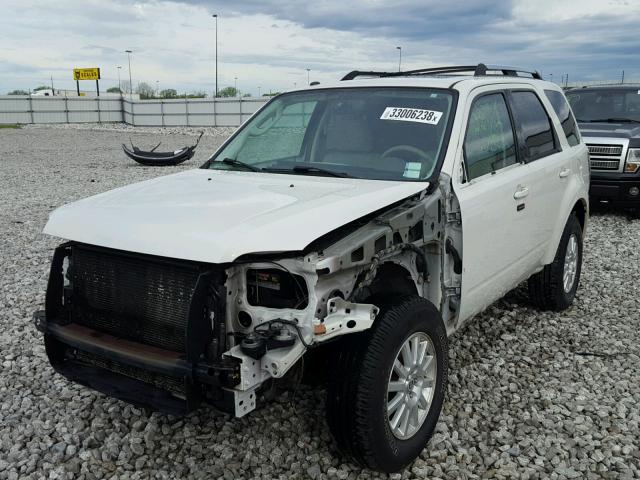 4M2CN9HG1BKJ03630 - 2011 MERCURY MARINER PR WHITE photo 2