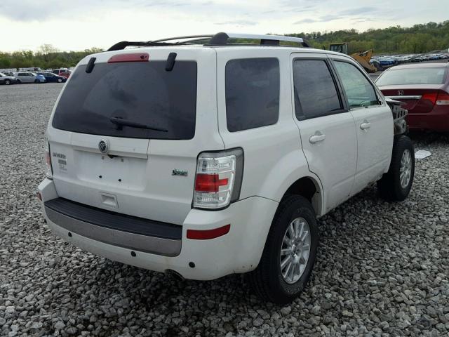 4M2CN9HG1BKJ03630 - 2011 MERCURY MARINER PR WHITE photo 4