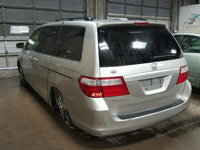 5FNRL38707B432696 - 2007 HONDA ODYSSEY EX SILVER photo 3