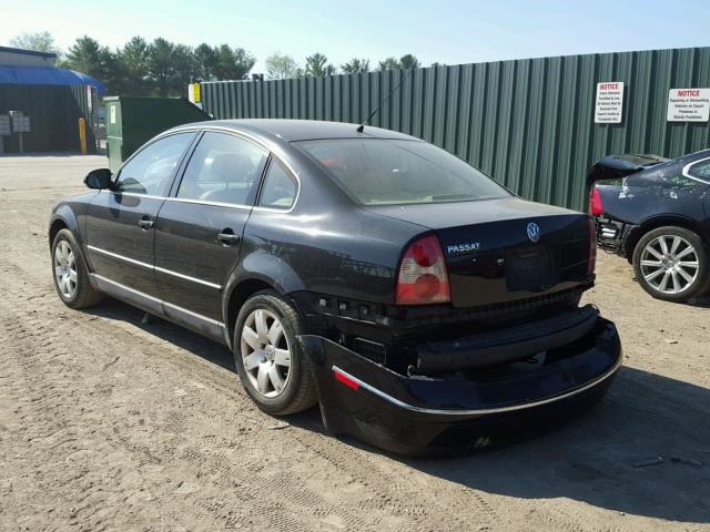 WVWPD63B35E000068 - 2005 VOLKSWAGEN PASSAT GLS BLACK photo 3