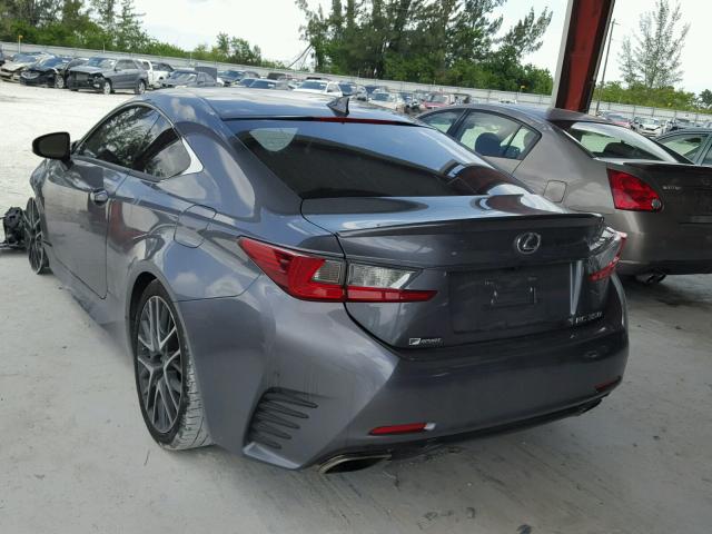 JTHHE5BC9G5011941 - 2016 LEXUS RC 350 CHARCOAL photo 3