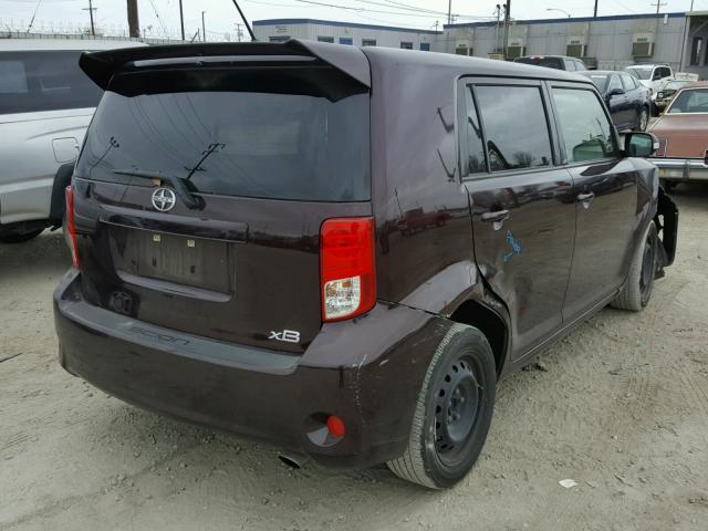 JTLZE4FE0C1147103 - 2012 TOYOTA SCION XB მუქწითელი ფოტო 4