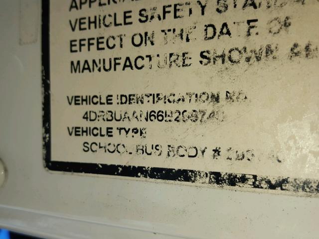 4DRBUAAN66B298740 - 2006 IC CORPORATION 3000 ყვითელი ფოტო 10