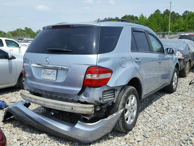 4JGBB86E16A026478 - 2006 MERCEDES-BENZ ML 350 BLUE photo 4