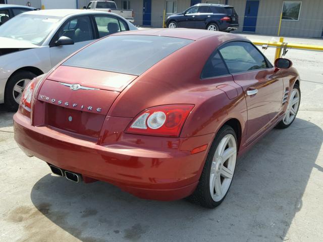 1C3AN69L34X023831 - 2004 CHRYSLER CROSSFIRE ORANGE photo 4