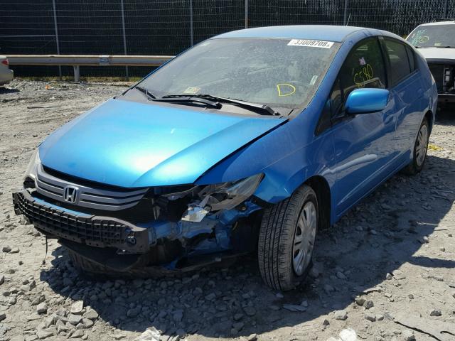 JHMZE2H35BS000231 - 2011 HONDA INSIGHT BLUE photo 2