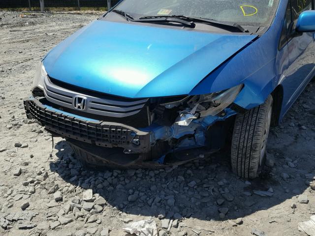 JHMZE2H35BS000231 - 2011 HONDA INSIGHT BLUE photo 9