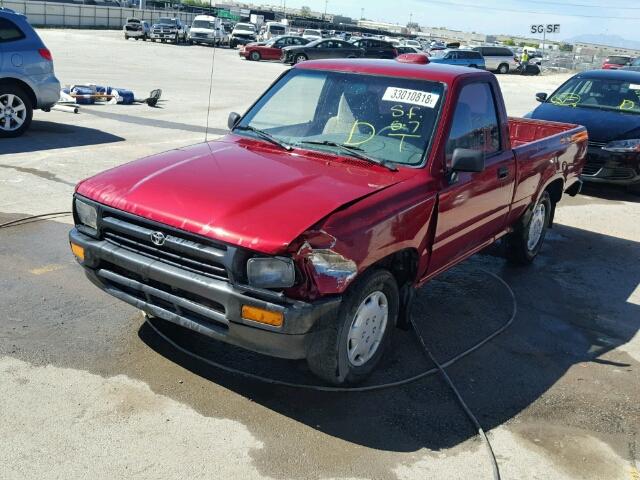JT4RN81A5R5187332 - 1994 TOYOTA PICKUP 1/2 RED photo 2