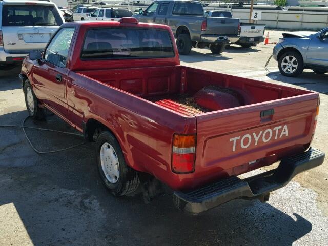 JT4RN81A5R5187332 - 1994 TOYOTA PICKUP 1/2 RED photo 3