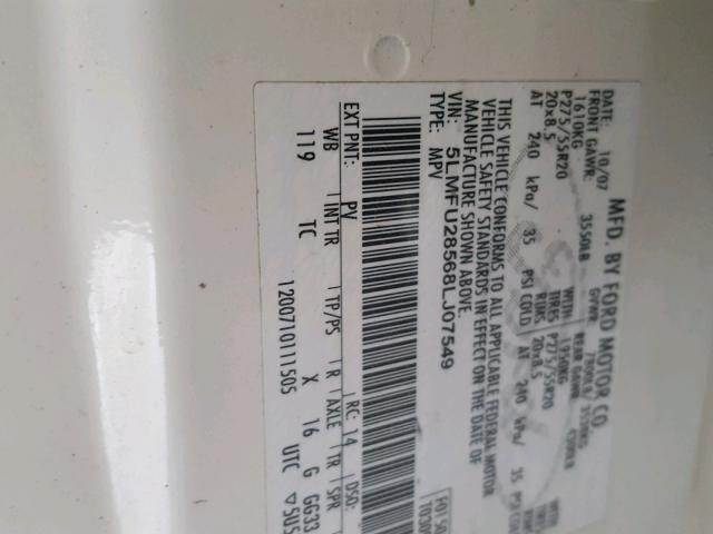 5LMFU28568LJ07549 - 2008 LINCOLN NAVIGATOR Ağ foto 10