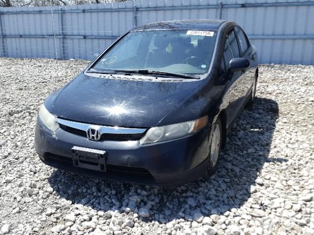 2HGFA16438H111562 - 2008 HONDA CIVIC DX-G BLACK photo 2