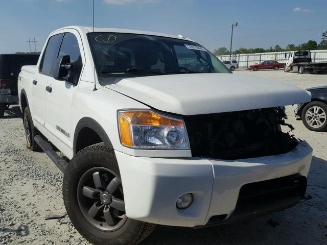 1N6BA0EC4DN305645 - 2013 NISSAN TITAN S WHITE photo 1