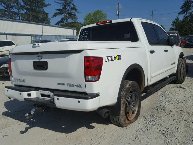 1N6BA0EC4DN305645 - 2013 NISSAN TITAN S WHITE photo 4