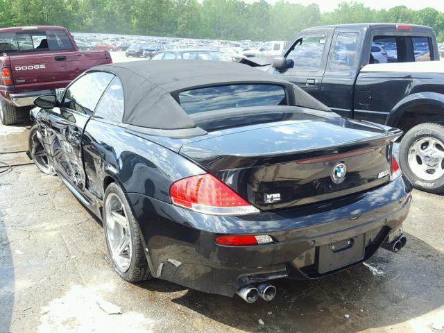 WBSEK935X7CS32134 - 2007 BMW M6 BLACK photo 3