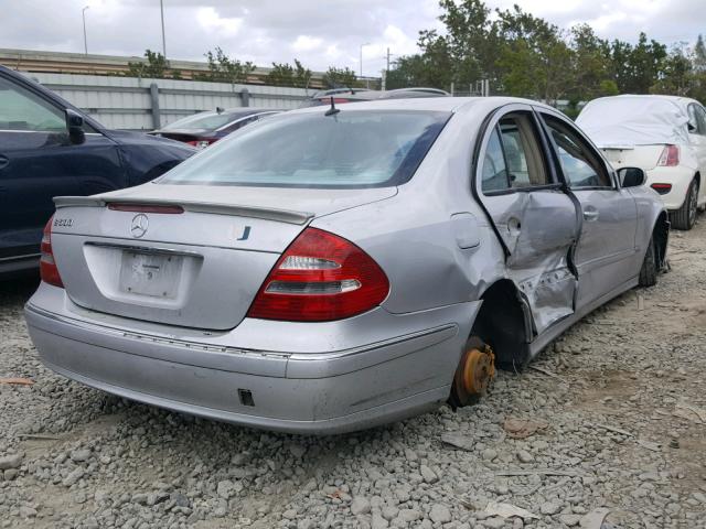 WDBUF70J53A236691 - 2003 MERCEDES-BENZ E 500 SILVER photo 4