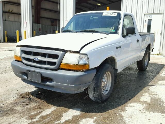 1FTYR10C9YPB52922 - 2000 FORD RANGER WHITE photo 2