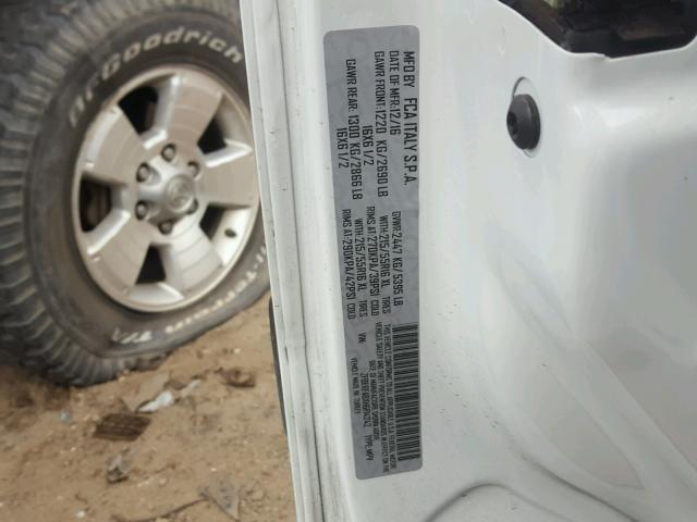 ZFBERFABXH6F14242 - 2017 RAM PROMASTER 白色 照片 10