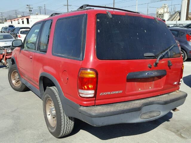 1FMYU22E8XUC39886 - 1999 FORD EXPLORER RED photo 3