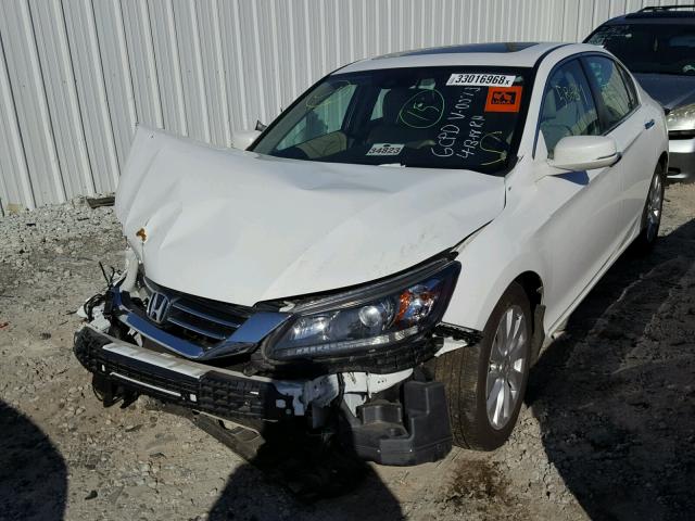 1HGCR2F89FA260073 - 2015 HONDA ACCORD EXL WHITE photo 2