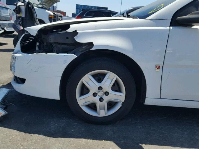 1G8AJ55F67Z160993 - 2007 SATURN ION LEVEL WHITE photo 9