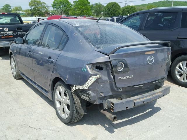 JM1BK323081779837 - 2008 MAZDA 3 S GRAY photo 3