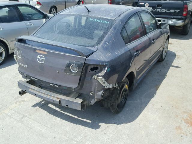 JM1BK323081779837 - 2008 MAZDA 3 S GRAY photo 4