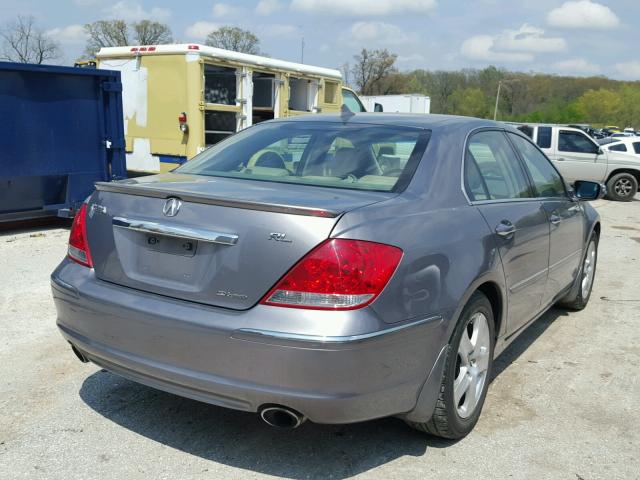 JH4KB16536C002262 - 2006 ACURA RL GRAY photo 4