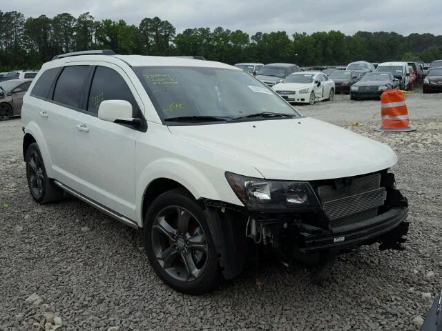 3C4PDCGB1ET312088 - 2014 DODGE JOURNEY CR WHITE photo 1