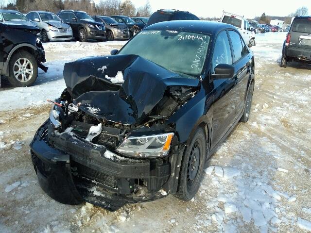 3VW1K7AJ8BM329489 - 2011 VOLKSWAGEN JETTA BASE Սև լուսանկար 2