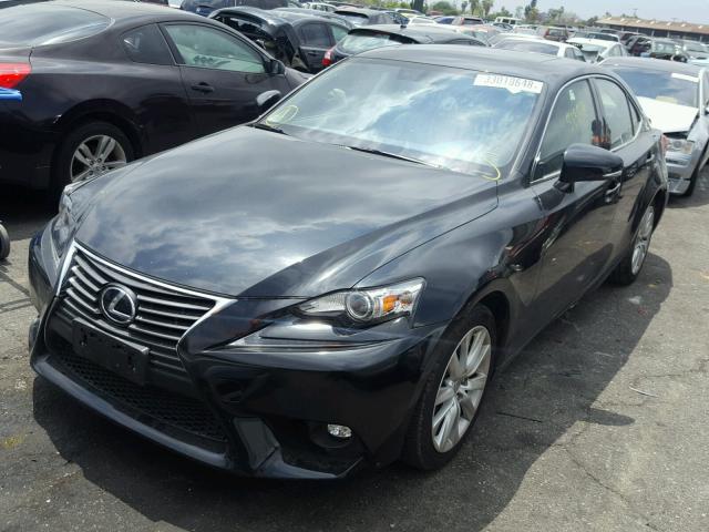 JTHBF1D23F5048031 - 2015 LEXUS IS 250 BLACK photo 2